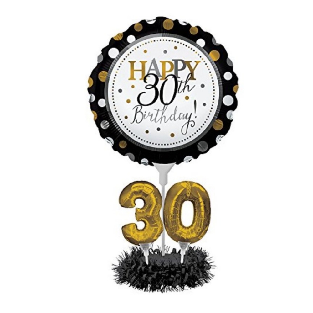 30th Birthday Balloon Centerpiece Kit